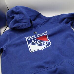 Youth XL (18/20) NHL New York Rangers Primary Logo Pullover Hoodie